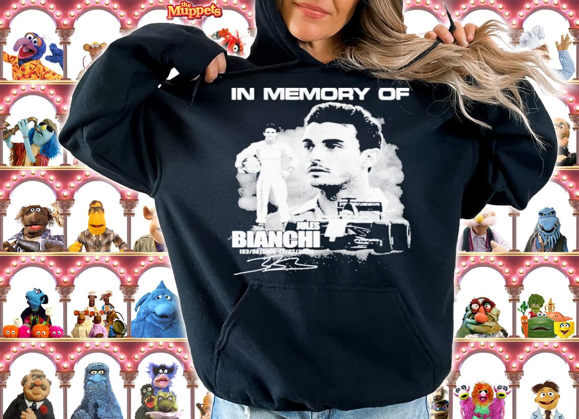 In Memory Of Jules Bianchi 1989-2015 Signature Shirt t-shirt hoodie