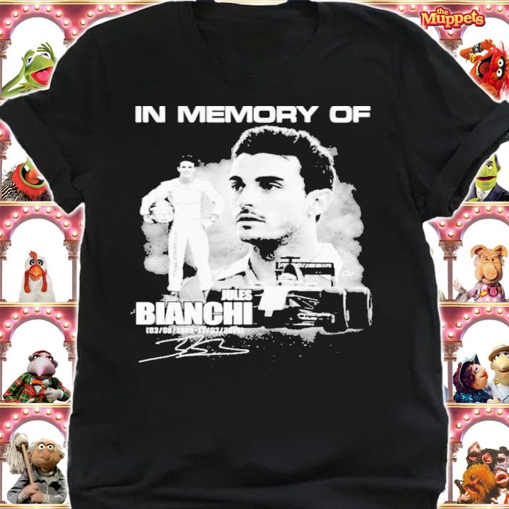 In Memory Of Jules Bianchi 1989-2015 Signature Shirt t-shirt shirt