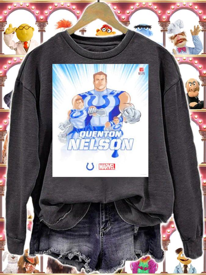 NFL Quenton Nelson Indianapolis Colts X Marvel Shirt t-shirt