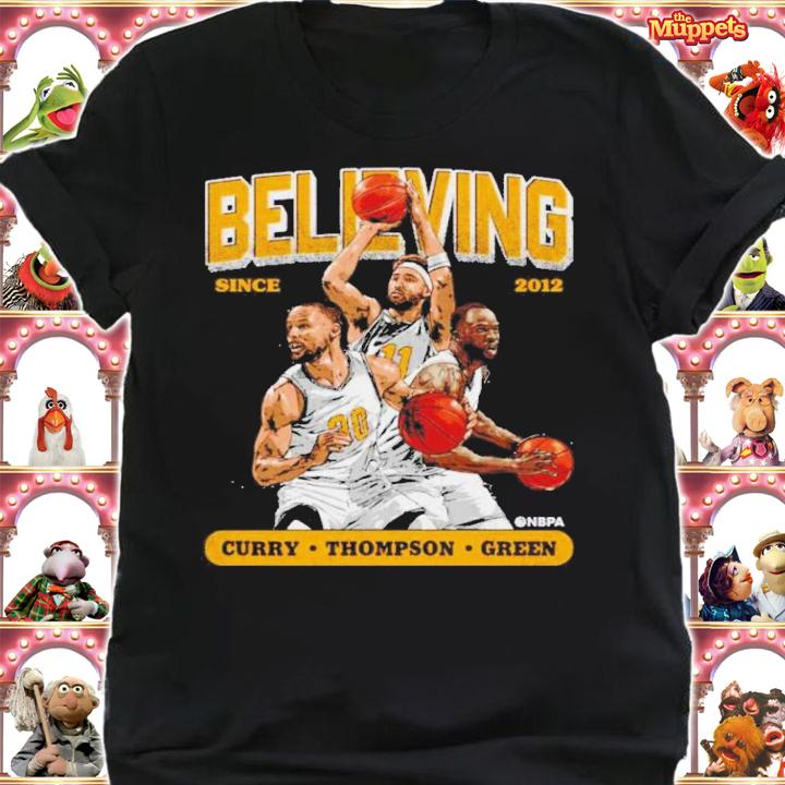 Steph Curry Klay Thompson And Draymond Green Golden State Believing Shirt t-shirt shirt