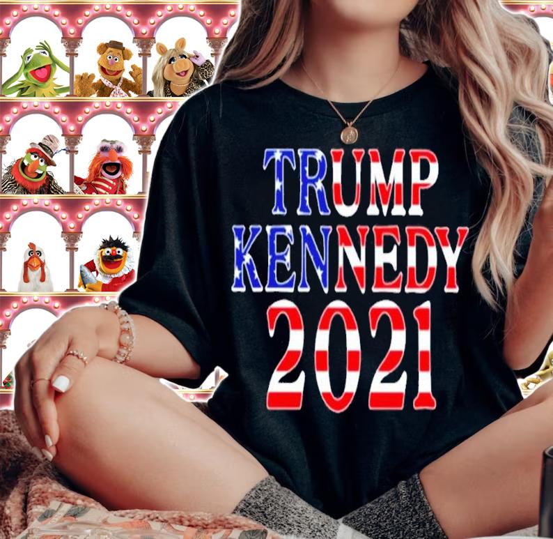 Trump Kennedy American Flag shirt t-shirt woman shirt