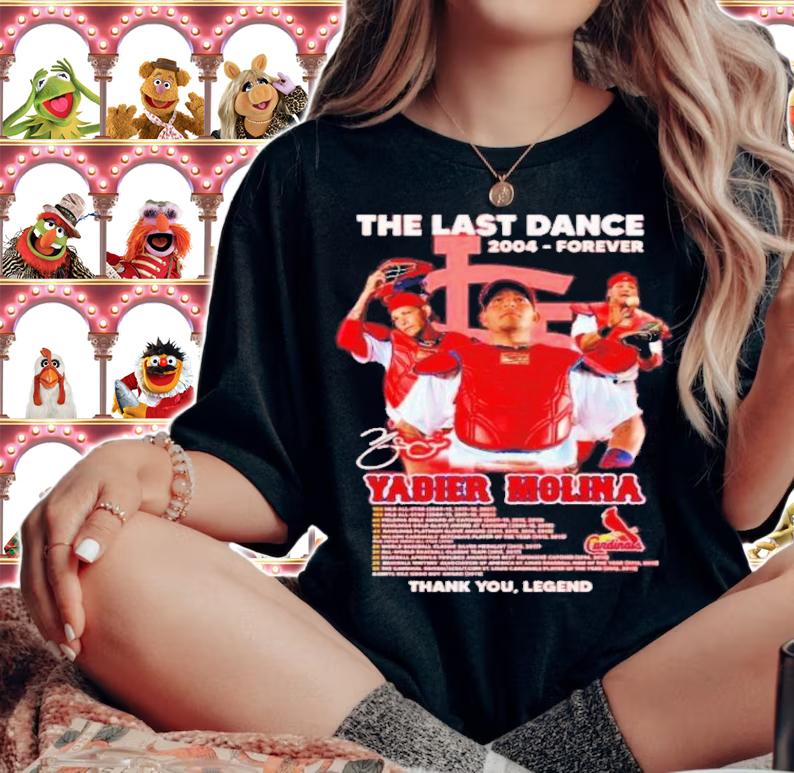Thank You Legend Cardinals Yadier The Last Dance 2022 signatures Shirt t-shirt