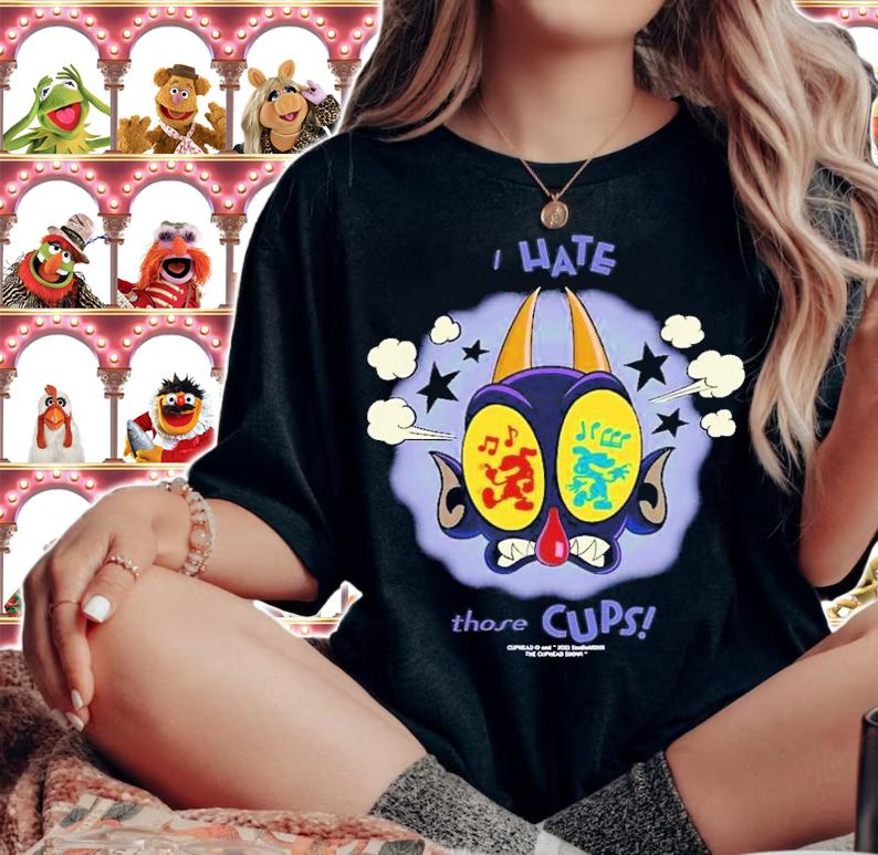 The Cuphead Show The Devil I Hate Those Cups T-Shirt t-shirt