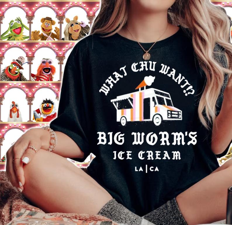 What Chu Want Big Worm's Ice Cream T-Shirt t-shirt woman shirt