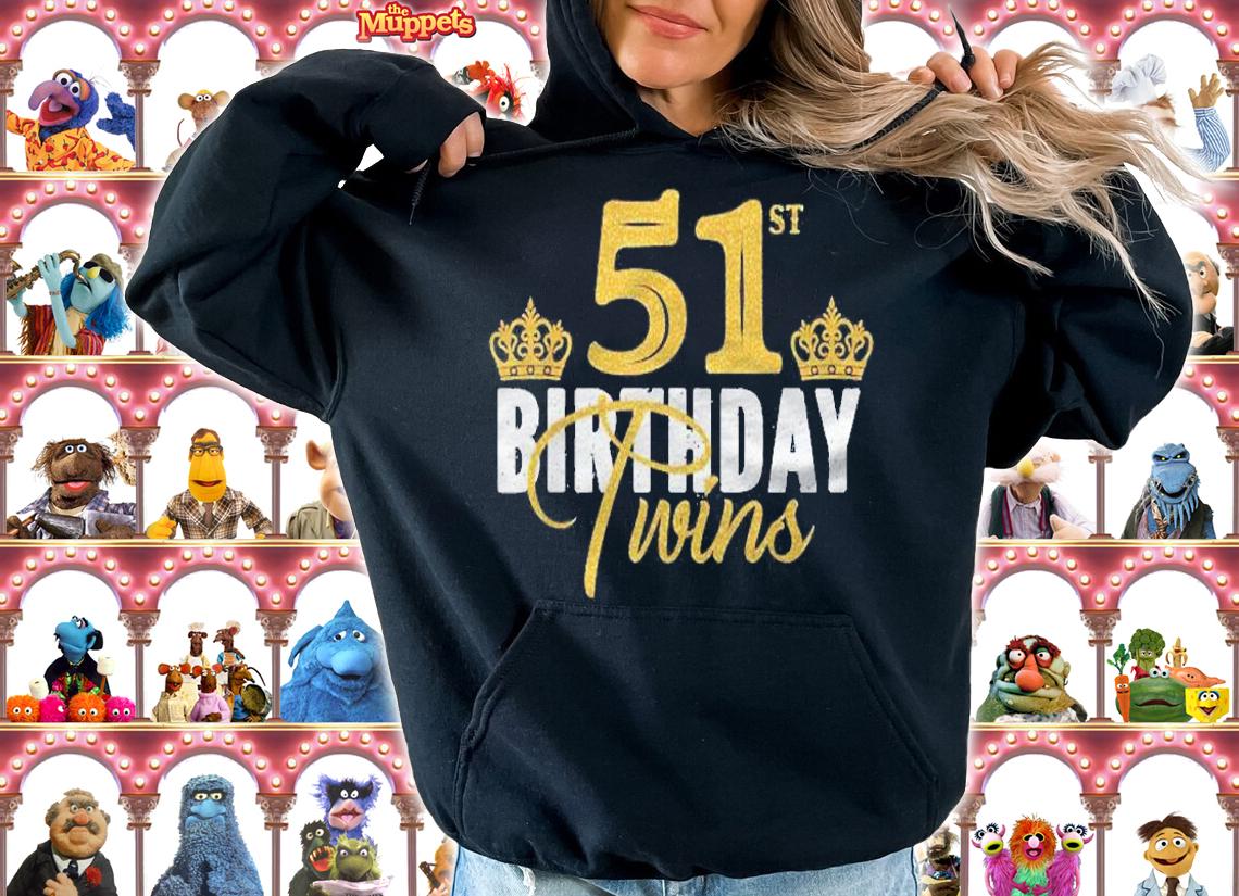51St Birthday Twins 51 Years Old Twin Brother And Sister Shirt t-shirt hoodie
