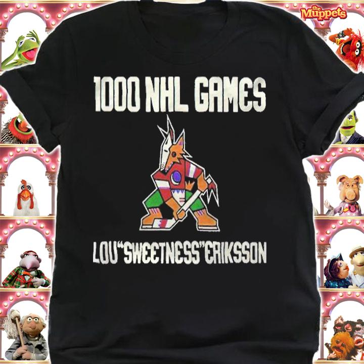 1000 NHL Games Loui Eriksson Arizona Coyotes T-shirt t-shirt shirt