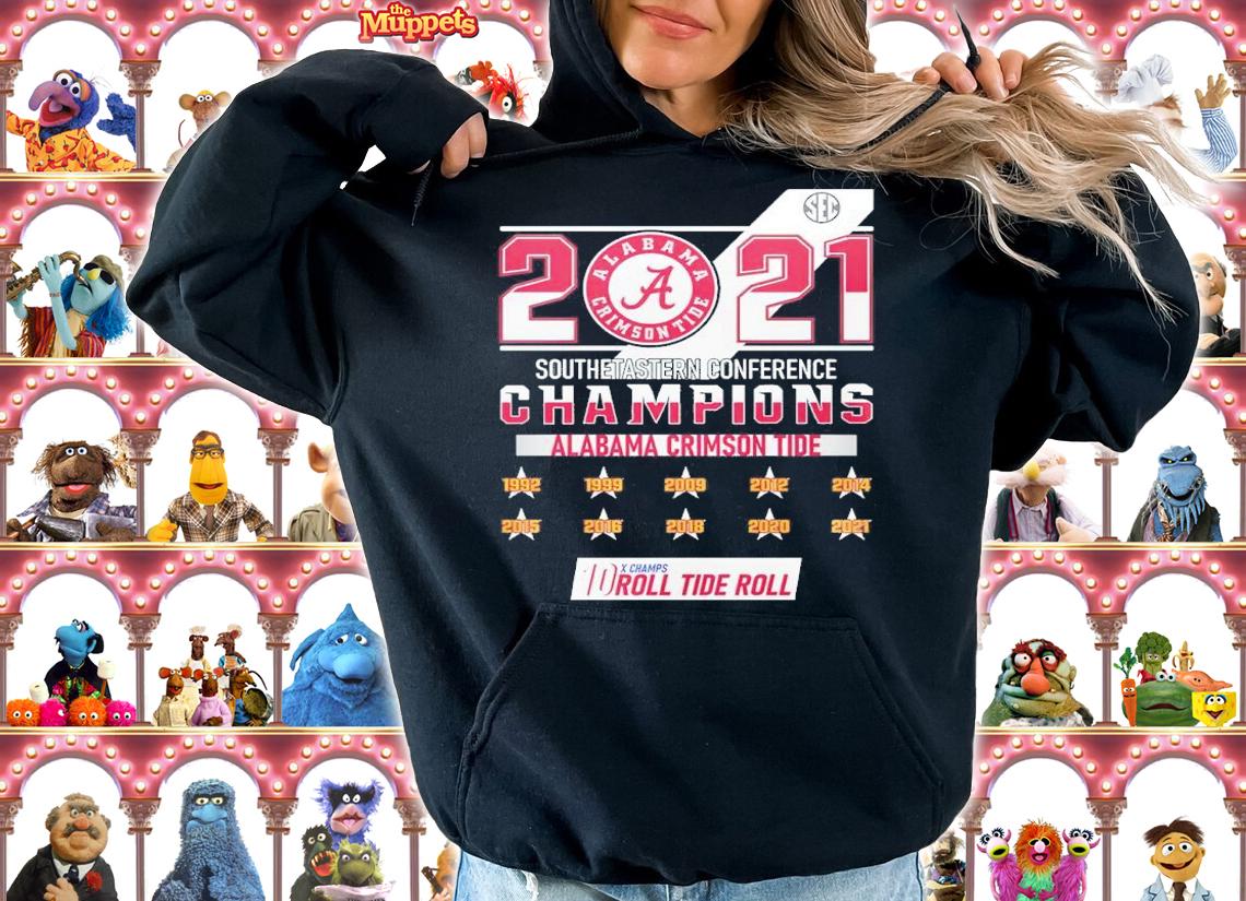 2021 Alabama Conference Champions 10 Roll Tide Roll shirt t-shirt