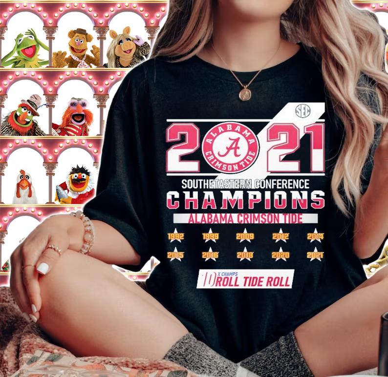 2021 Alabama Conference Champions 10 Roll Tide Roll shirt t-shirt