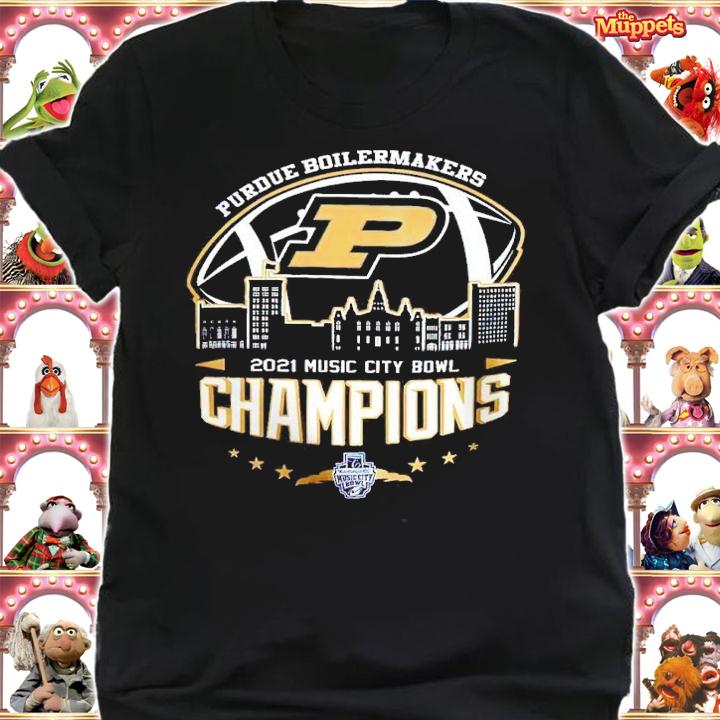 2021 Music City Bowl Champions NCAA Graphic Purdue Boilermakers shirt t-shirt