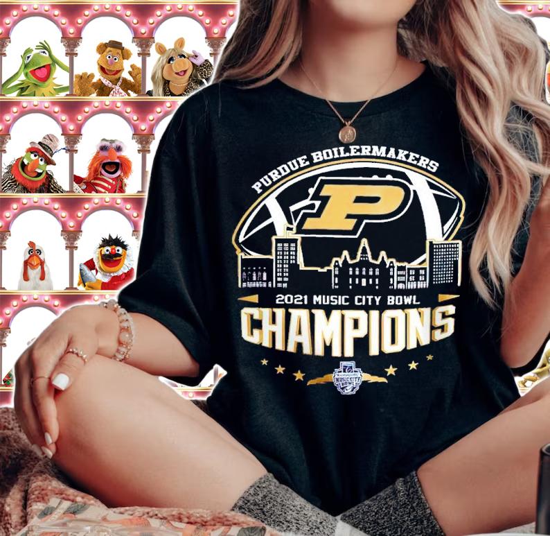 2021 Music City Bowl Champions NCAA Graphic Purdue Boilermakers shirt t-shirt