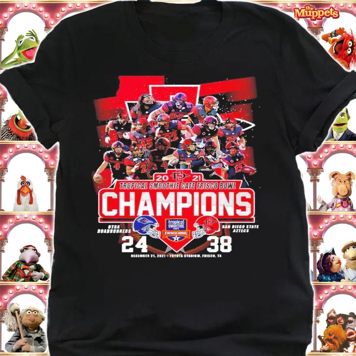 2021 Tropical Smoothie Cafe Frisco Bowl UTSA Roadrunners 24 Vs San Diego State Aztecs 38 Shirt t-shirt