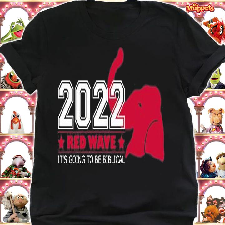2022 Midterm Elections Red Wave Red Elephant USA T-Shirt t-shirt shirt