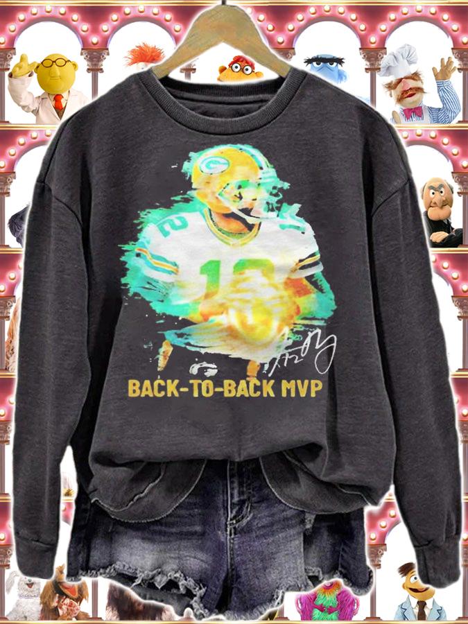 Aaron Rodgers Green Bay Packers back to back MVP signature T-shirt t-shirt