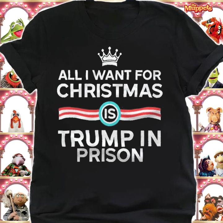 Andy Aohen all I want for Christmas is Trump in prison T-shirt t-shirt
