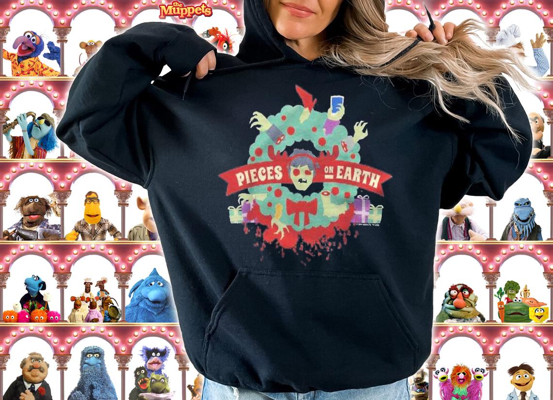 Anna And The Apocalypse Pieces On Earth Wreath Christmas Shirt t-shirt