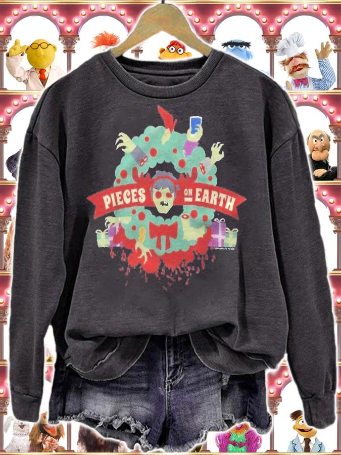 Anna And The Apocalypse Pieces On Earth Wreath Christmas Shirt t-shirt