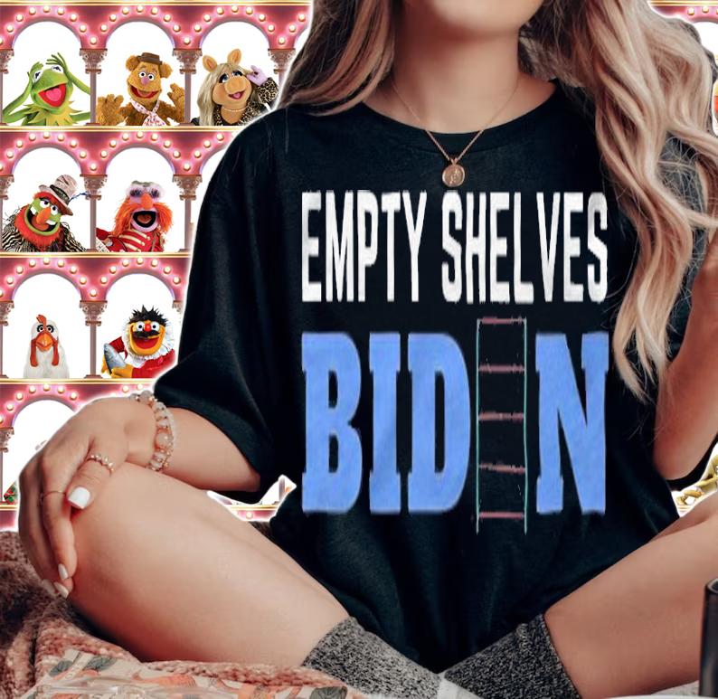Anti President empty shelves Joe Anti Joe Biden Trend T-Shirt t-shirt woman shirt