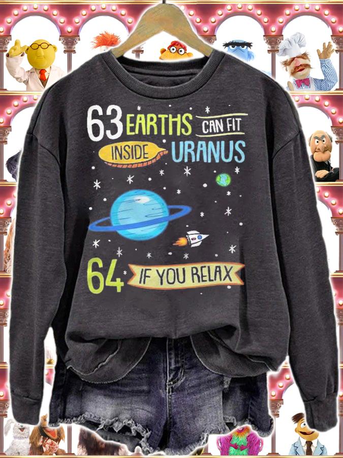 Astronomy 63 Earth Can Fit Inside Uranus Shirt t-shirt