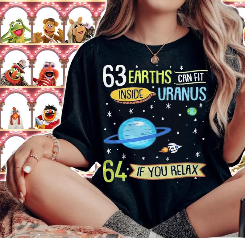 Astronomy 63 Earth Can Fit Inside Uranus Shirt t-shirt