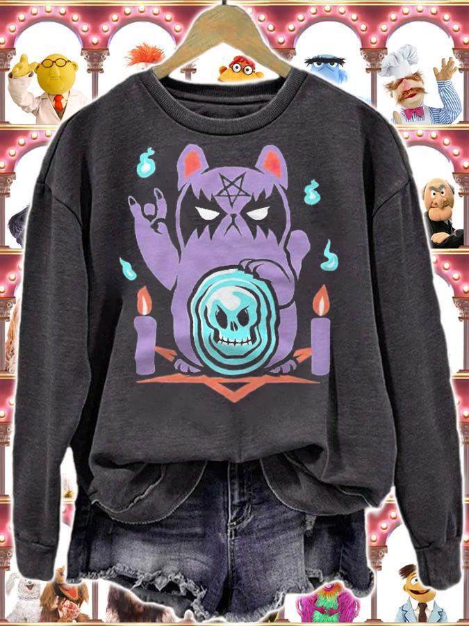 Bad Luck Satanic Cat Maneki Neko Shirt t-shirt sweatshirt