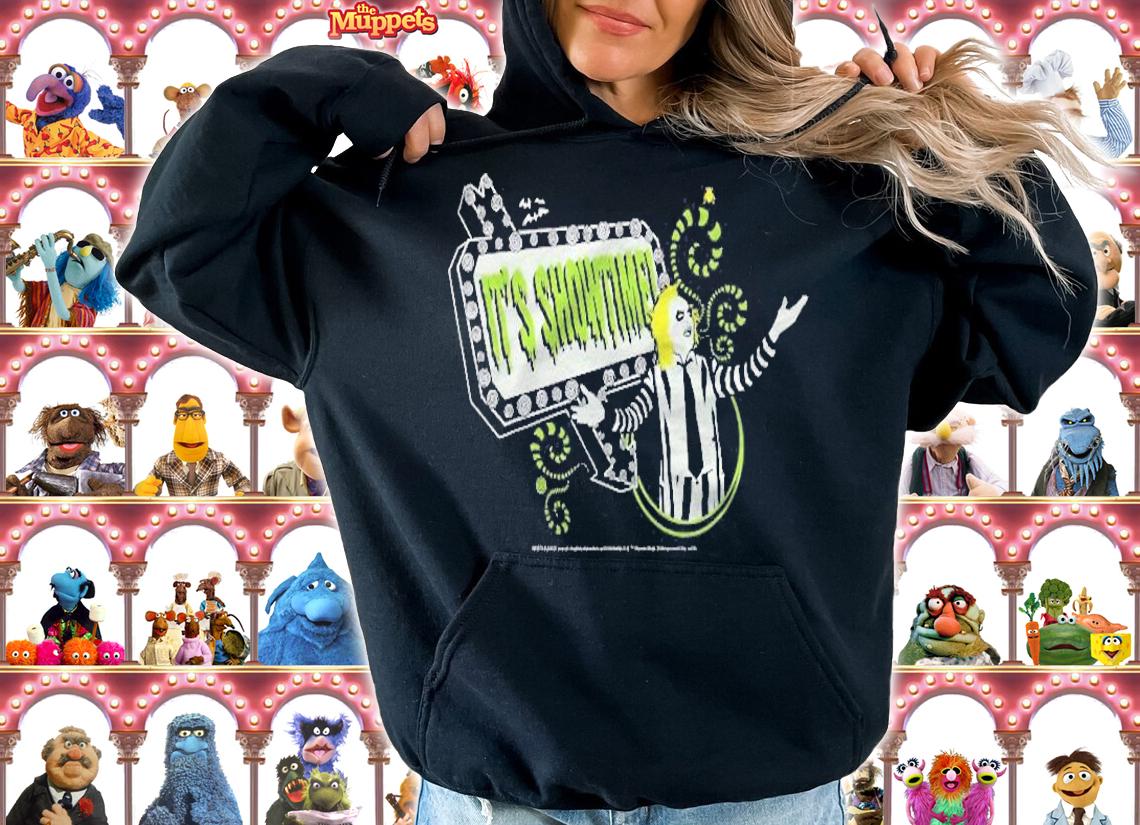Beetlejuice Its Showtime Neon Banner Poster t-shirt