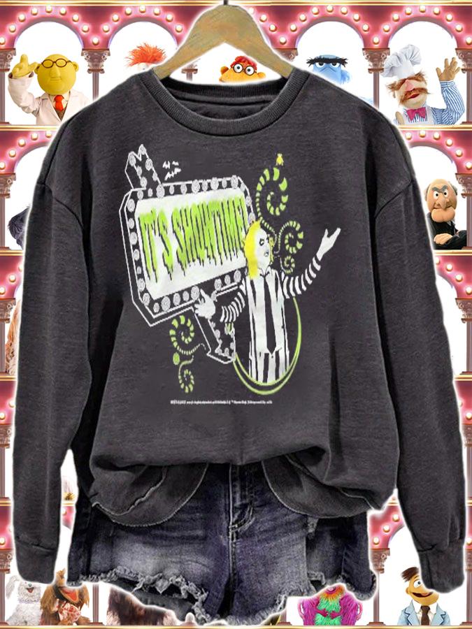 Beetlejuice Its Showtime Neon Banner Poster t-shirt