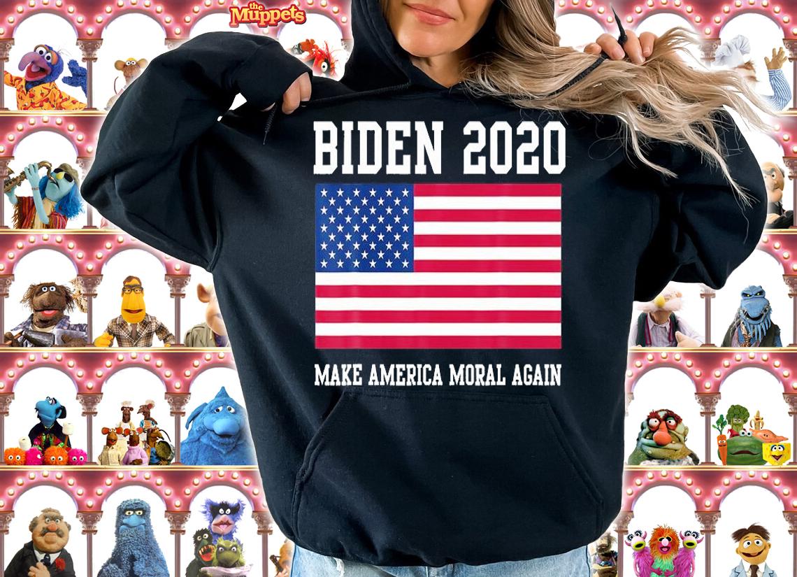 Biden 2020 Make America Moral Again USA Flag T-Shirt t-shirt