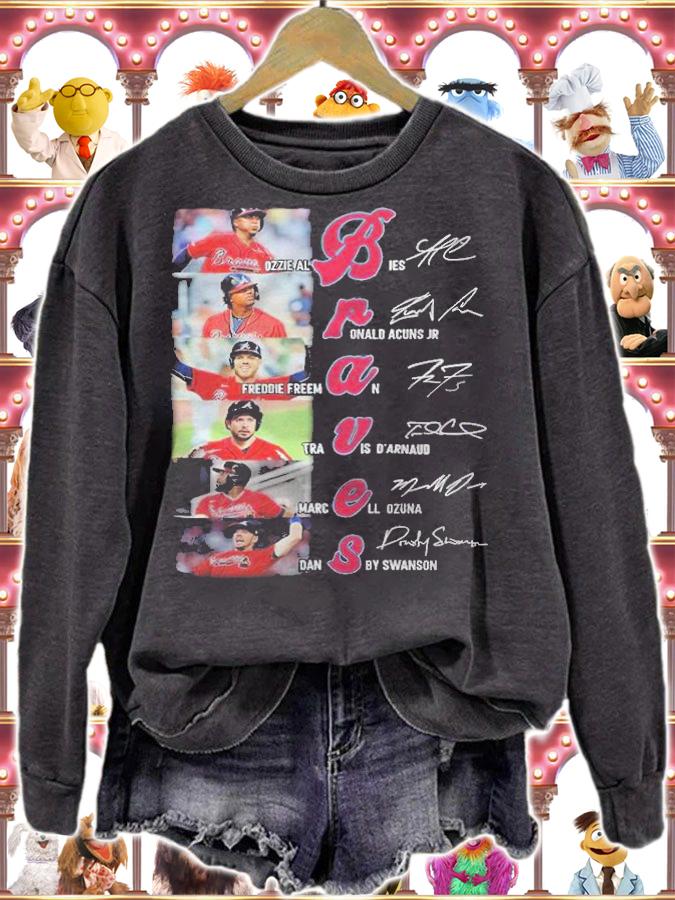 Braves Baseball Team Signatures Shirt t-shirt