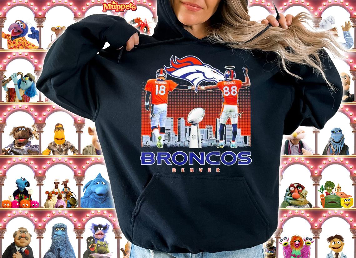 Broncos Denver Peyton Manning And Demaryius Thomas Signatures Shirt t-shirt hoodie