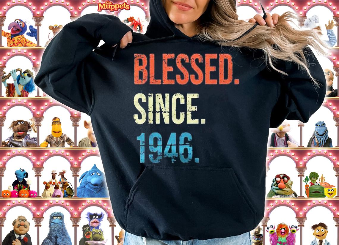 Blessed Since 1946 75Th Birthday Gifts Vintage Shirt t-shirt