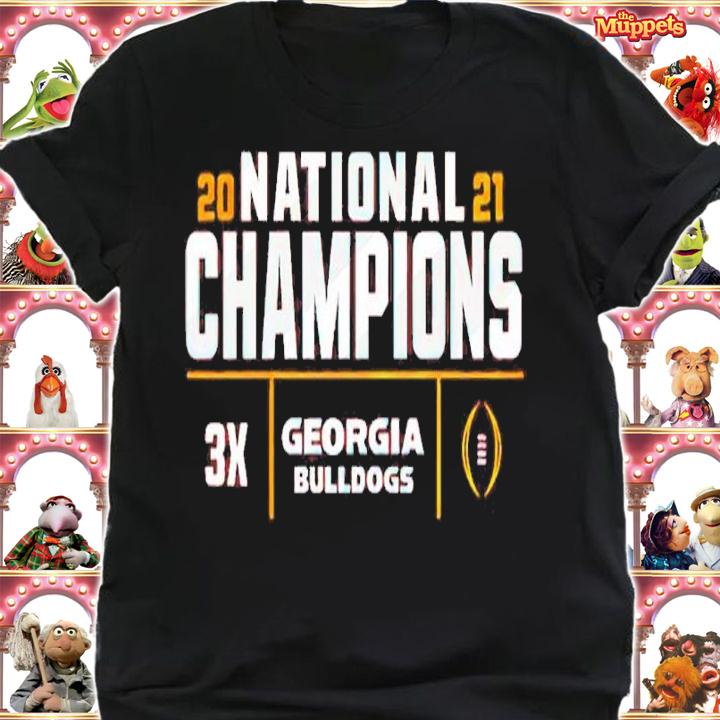 Blue 84 Georgia Bulldogs 3-Time Football National Champions 2021 Shirt t-shirt