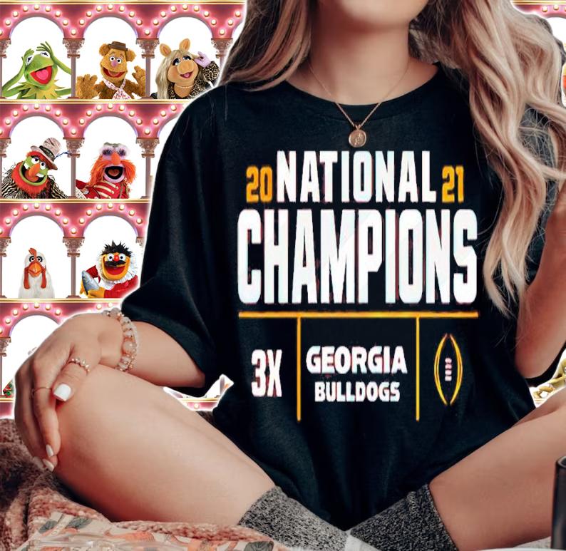 Blue 84 Georgia Bulldogs 3-Time Football National Champions 2021 Shirt t-shirt