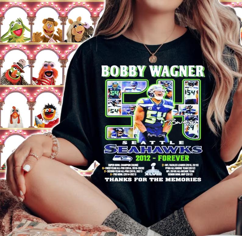 Bobby Wagner Seattle Seahawks 2012-Forever Super Bowl Champion Signatures Thank You For The Memories Shirt t-shirt