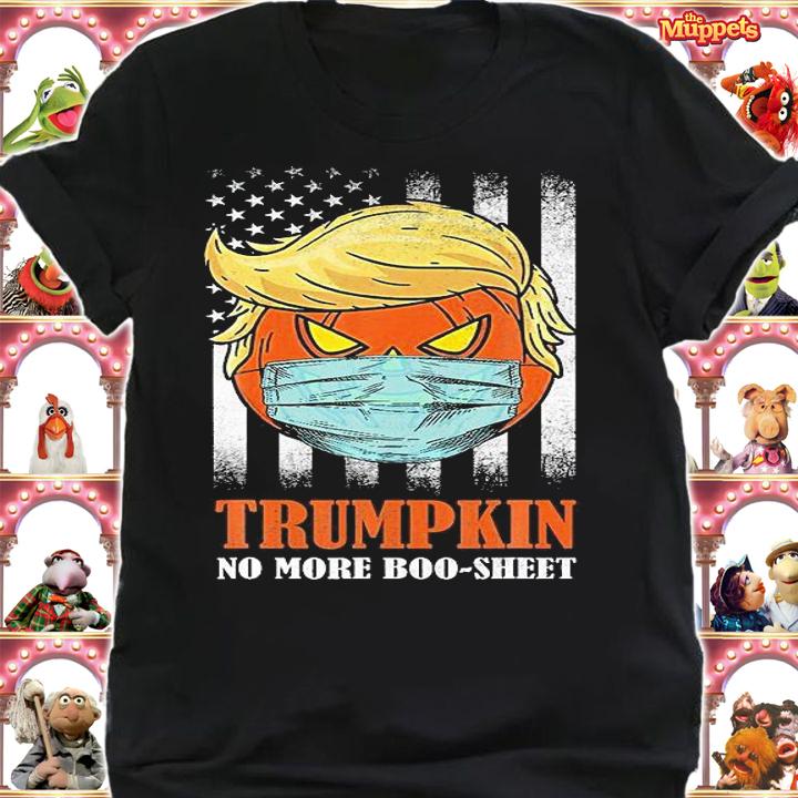 Funny Trumpkin No More Boo Sheet Halloween T-shirt t-shirt shirt