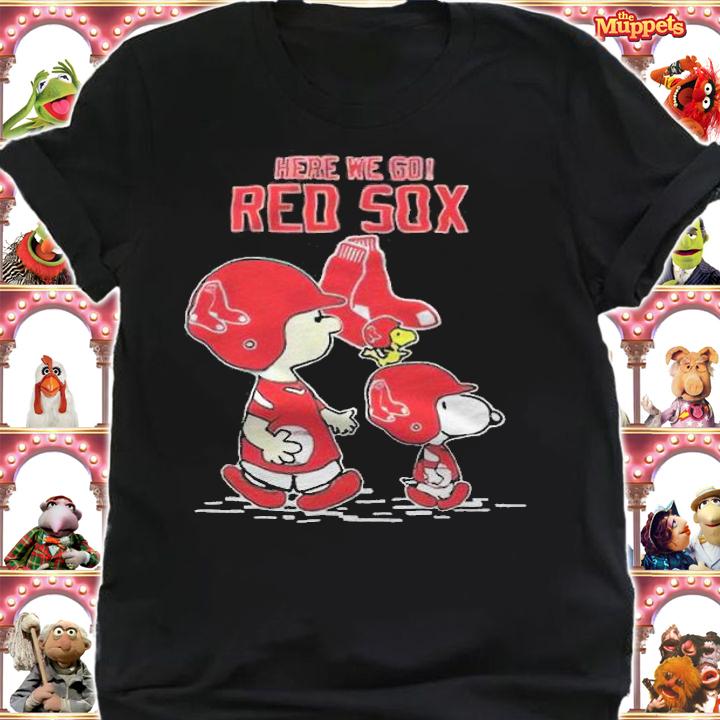 Charlie brown and snoopy here we go atlanta braves shirt t-shirt shirt