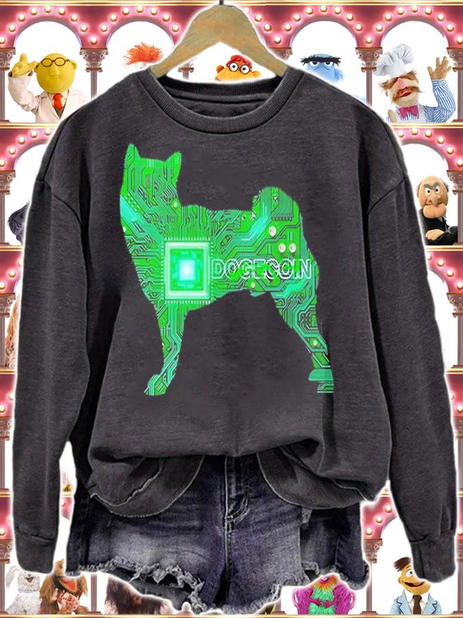 Dogecoin Cyber Board T-Shirt t-shirt sweatshirt