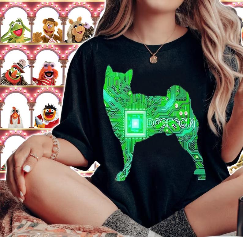 Dogecoin Cyber Board T-Shirt t-shirt woman shirt