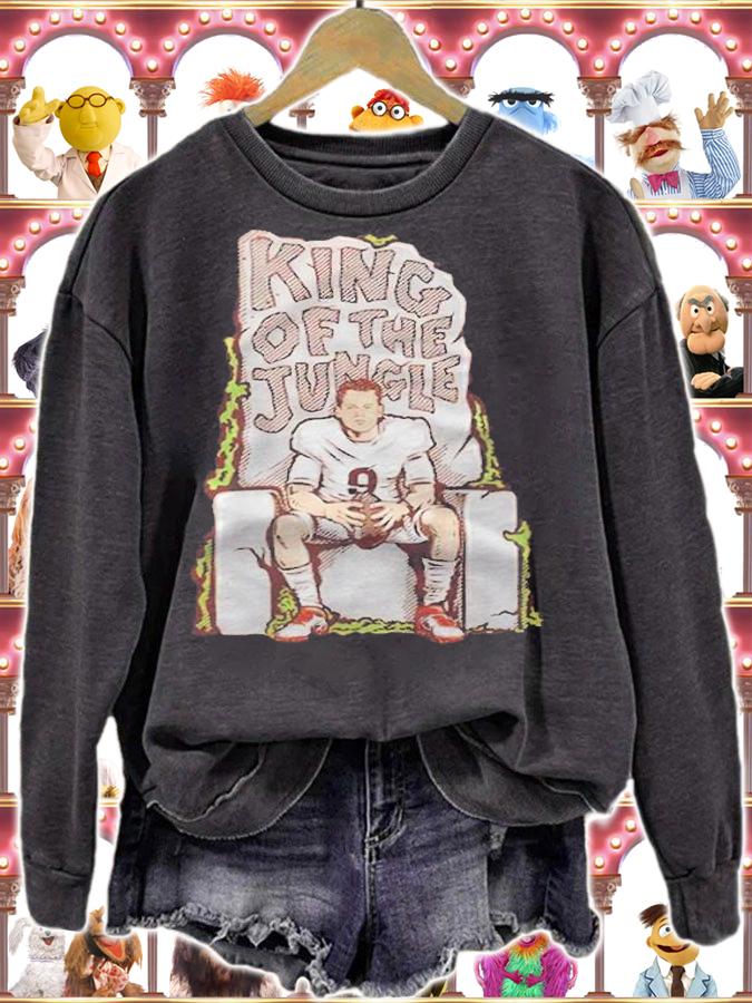Joe Burrow King Of The Jungle football T-shirt t-shirt