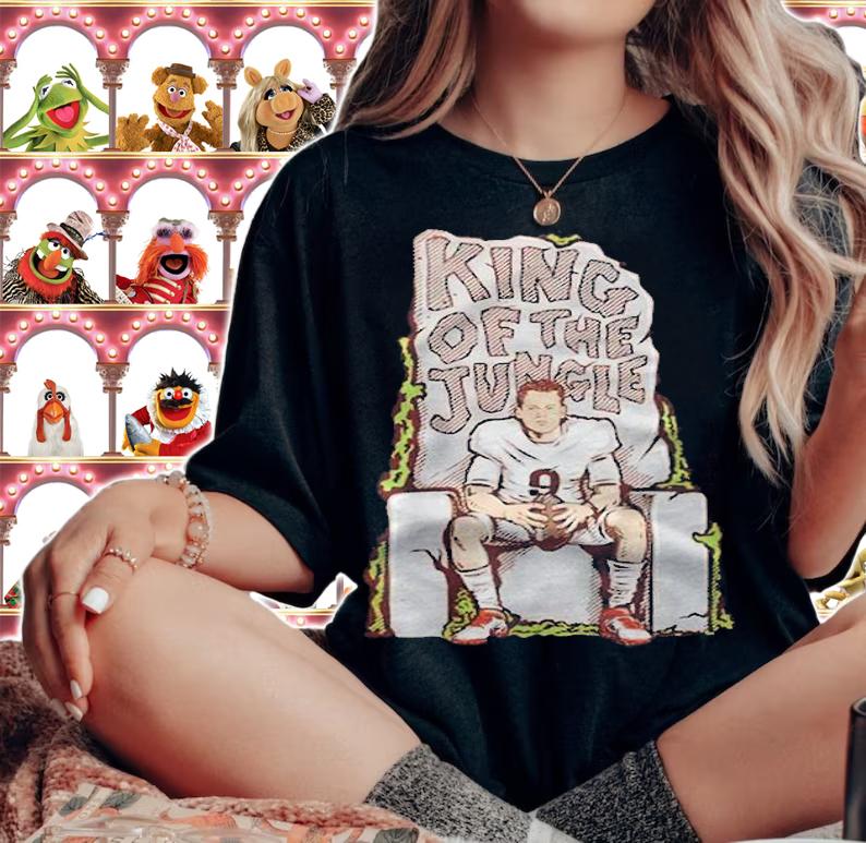 Joe Burrow King Of The Jungle football T-shirt t-shirt