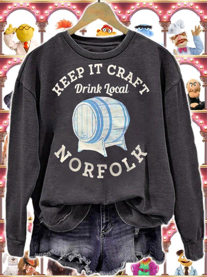 Keep it craft drink local norfolk T-shirt t-shirt sweatshirt