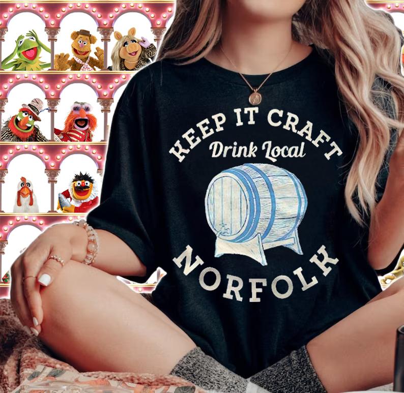 Keep it craft drink local norfolk T-shirt t-shirt woman shirt