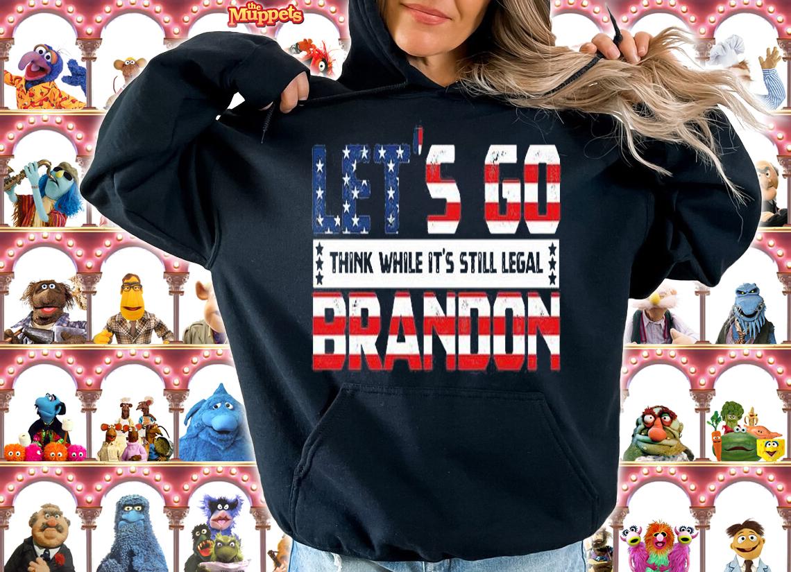 Let's Go Brandon Think While It's Still Legal Let's Go Brandon US Flag Vintage T-Shirt t-shirt