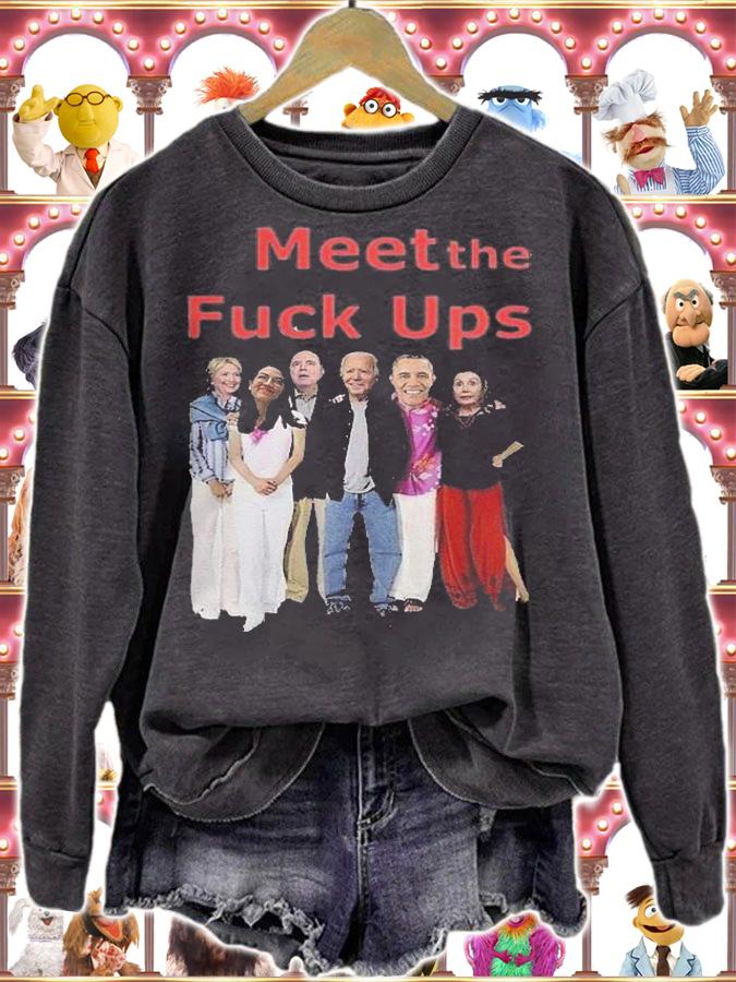 Meet The Fuck Ups Joe Biden Nancy Pelosi Obama Funny T-Shirt t-shirt