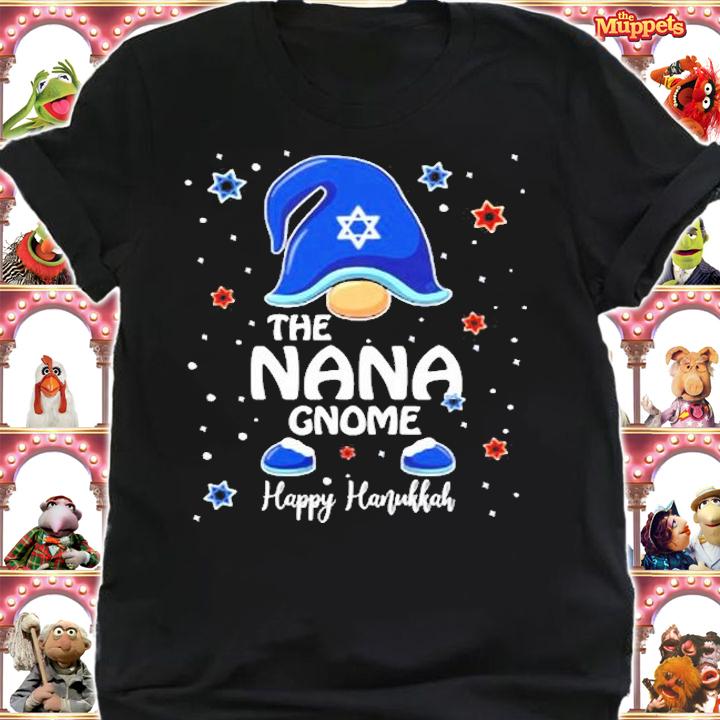 Nana Gnome Funny Hanukkah Family Matching Pajama Shirt t-shirt shirt