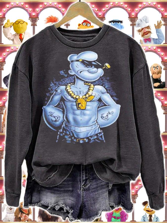 Popeye The Sailor Man Gangster Thug Shirt t-shirt sweatshirt