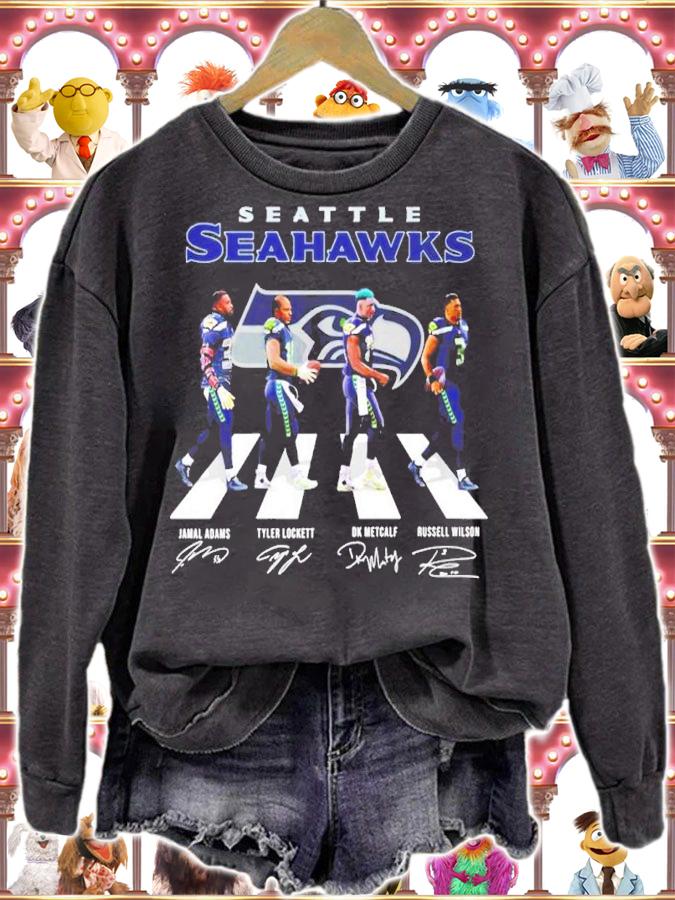 Seattle Seahawks Football Team Abbey Road Signatures Shirt t-shirt