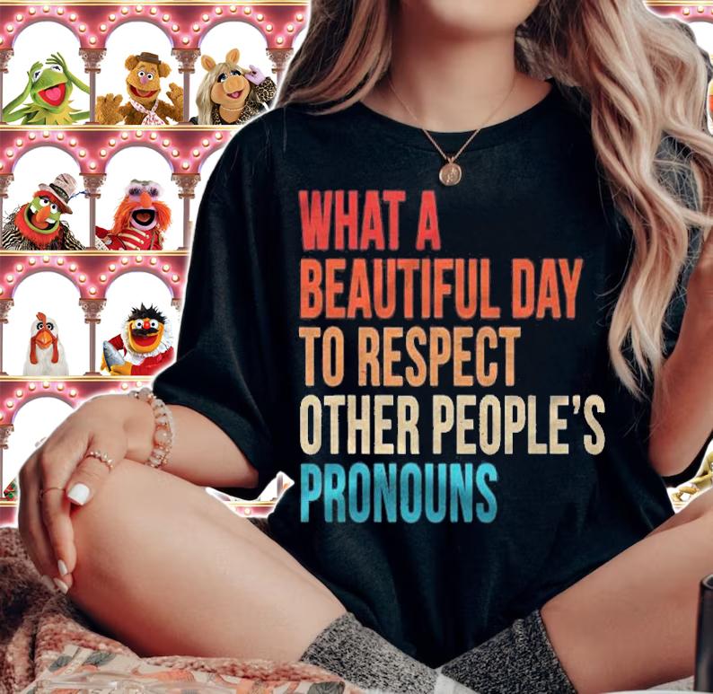 What A Beautiful Day To Respect Other Peoples Pronouns T-shirt t-shirt woman shirt