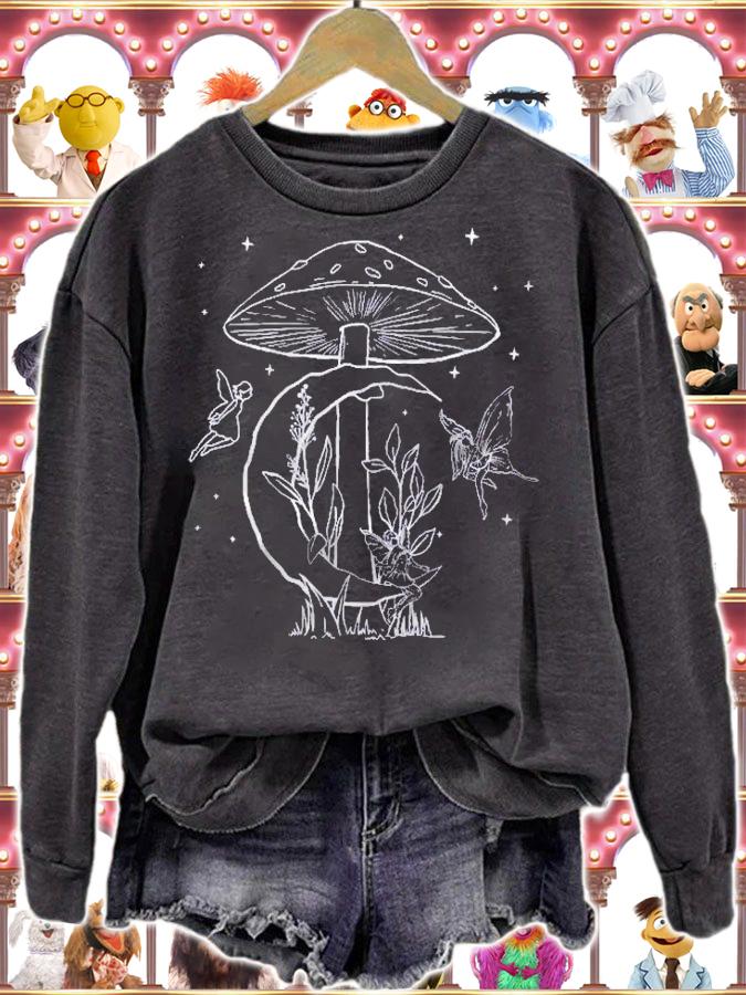 Fairycore Aesthetic Fairycore Grunge Mushroom Moon Fairies Shirt t-shirt sweatshirt