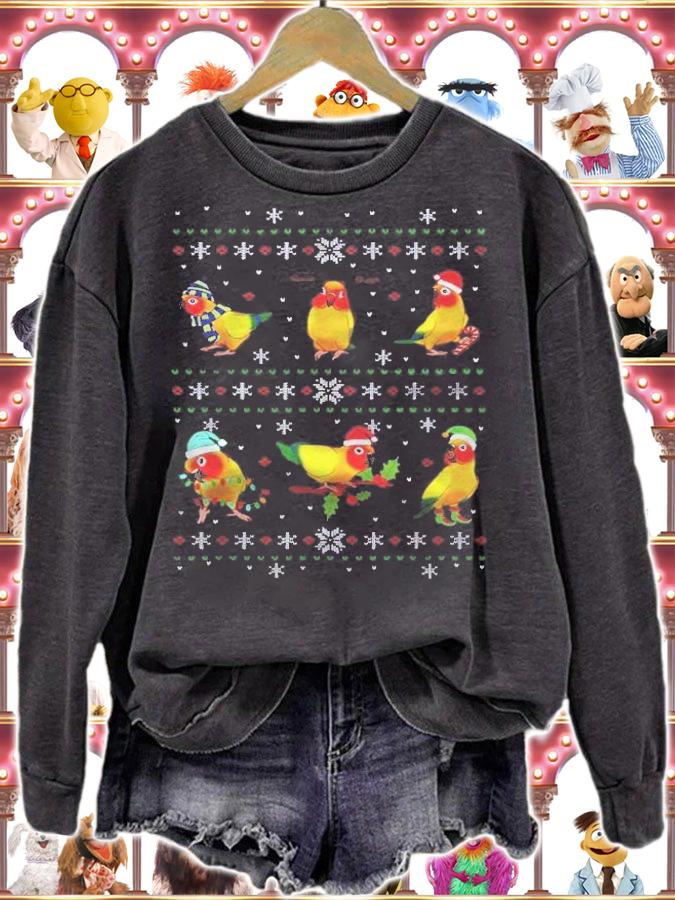 Funny Santa Parrot Decorations Sun Conure Ugly Christmas Shirt t-shirt sweatshirt