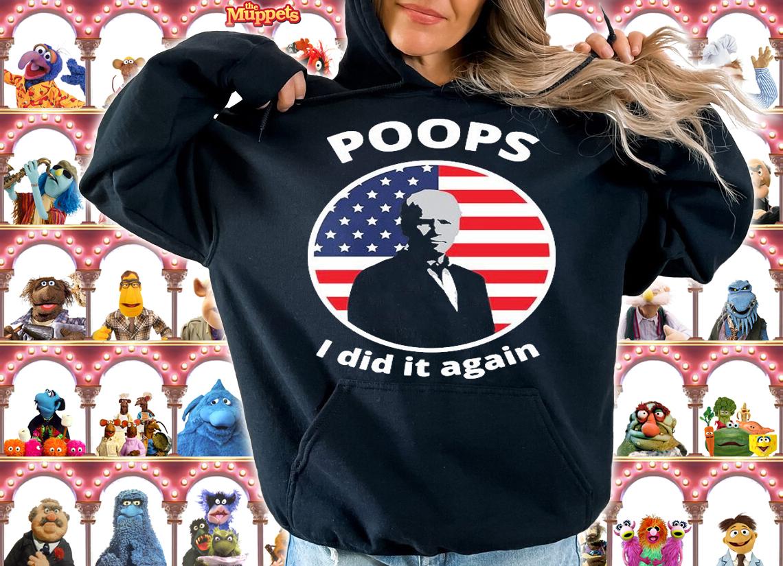 Poops I Did It Again Biden US Flag Impeach Biden T-Shirt t-shirt hoodie